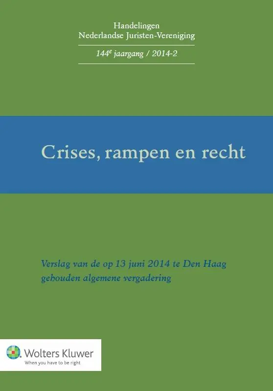 Actieprijs Crises, rampen en recht