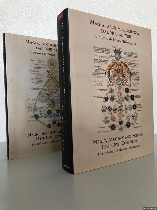 Korting Magia, Alchimia, Scienza dal '400 al '700. L'influsso di Ermete Trismegisto / Magic, Alchemy and Science 15th - 18th Centuries. The influence of Hermes Trismegistus (2 volumes) - Gilly, Carlos & Cis van Heertum