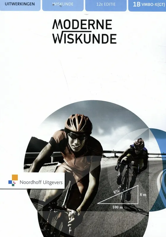Moderne Wiskunde 12e ed vmbo-kgt 1b uitwerkingenboek Direct Beschikbaar