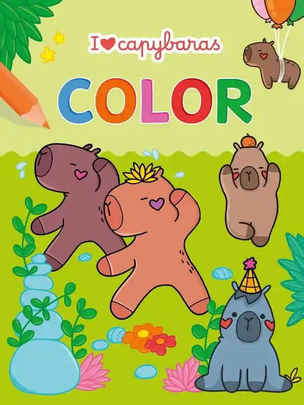 Hoge Kwaliteit I love Capybaras Color kleurblok / I love capybaras Color bloc de coloriage