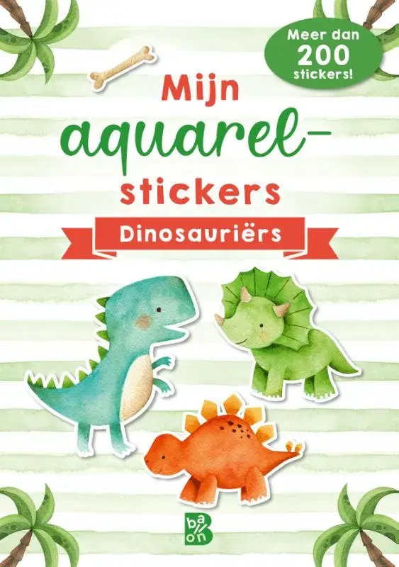 Mijn aquarelstickers dinosauriërs Veilige Betaling