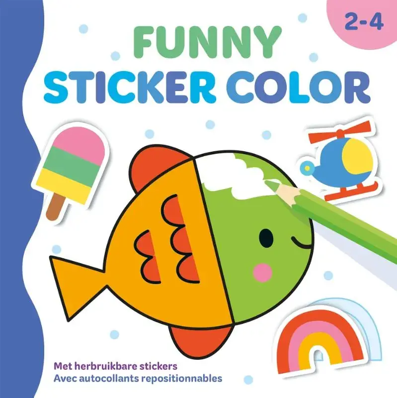 Populair Funny Sticker Color (2-4 j.) / Funny Sticker Color (2-4a.)