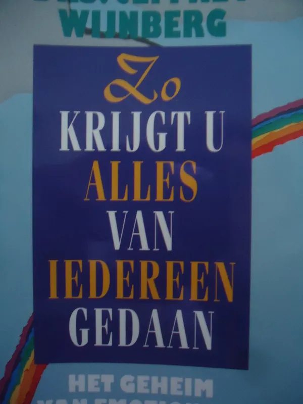 Zo krijgt u alles van iedereen gedaan - Drs. Jeffrey Wijnberg Koop Online