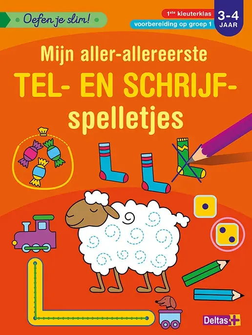 Oefen je slim! Mijn aller-allereerste tel- en schrijfspelletjes 3-4 jaar Must-Have