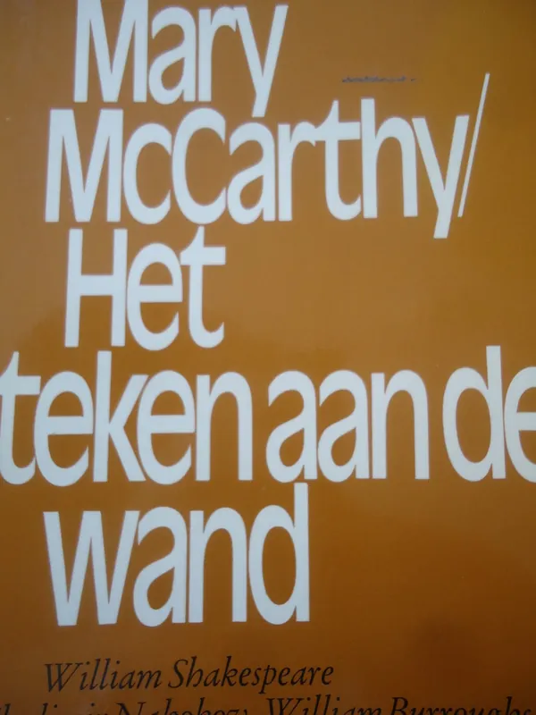 Het Teken aan de wand - Mary McCarthy Hete Deal
