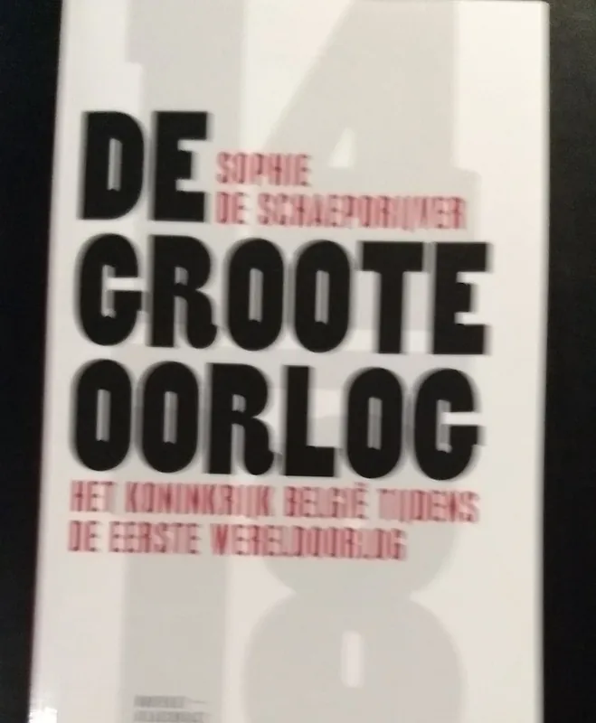 De Groote Oorlog - Het koninkrijk België tijdens de Eerste Wereldoorlog - Sophie de Schaepdrijver Superprijs
