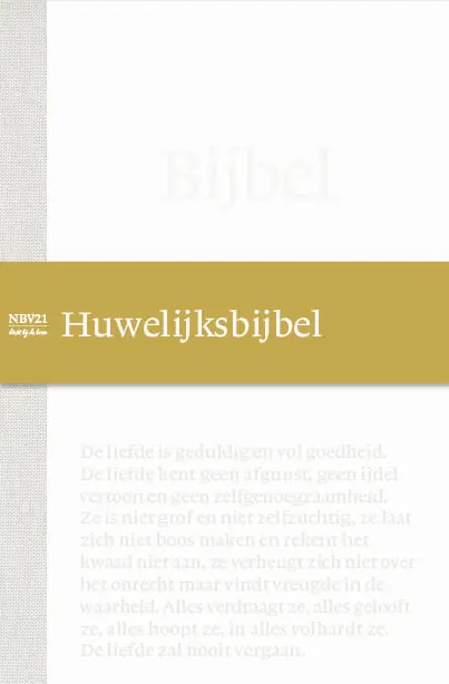 Laatste Versie NBV21 Huwelijksbijbel