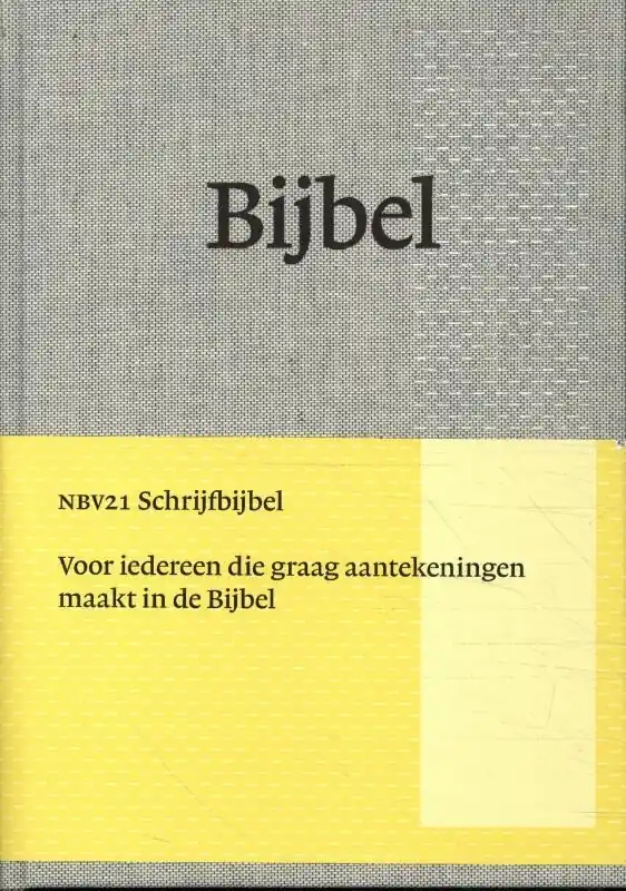 Gecertificeerd Bijbel NBV21 schrijfbijbel