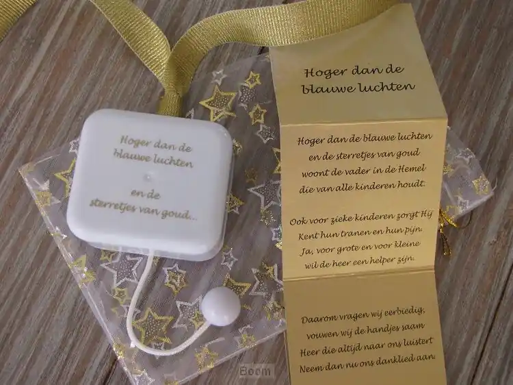 Muziekdoosje GOUD hoger dan de blauwe Hoge Kwaliteit