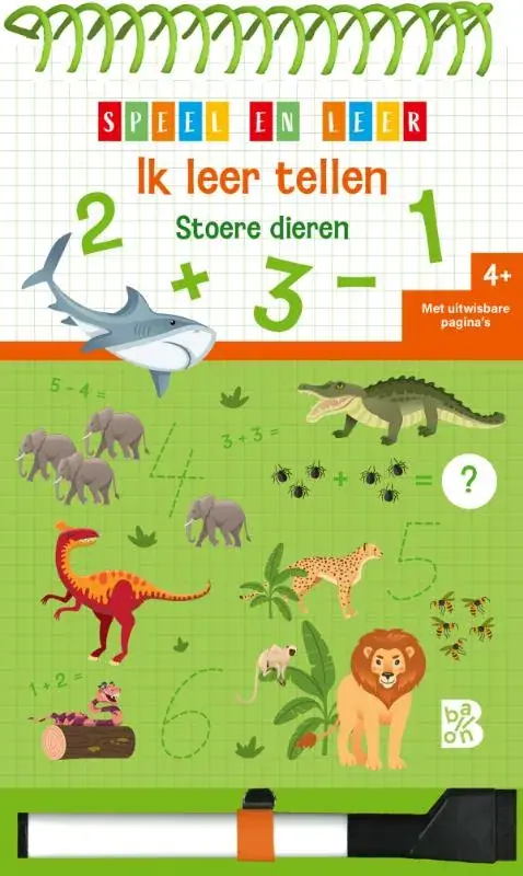 Ik leer tellen Stoere dieren Speciale Aanbieding