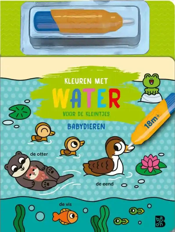 Kleuren met water voor de kleintjes: Babydieren Seizoensaanbieding