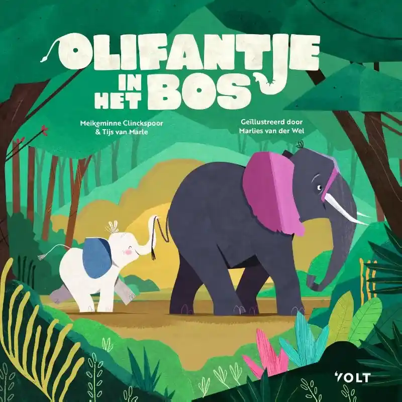 Premium Olifantje in het bos