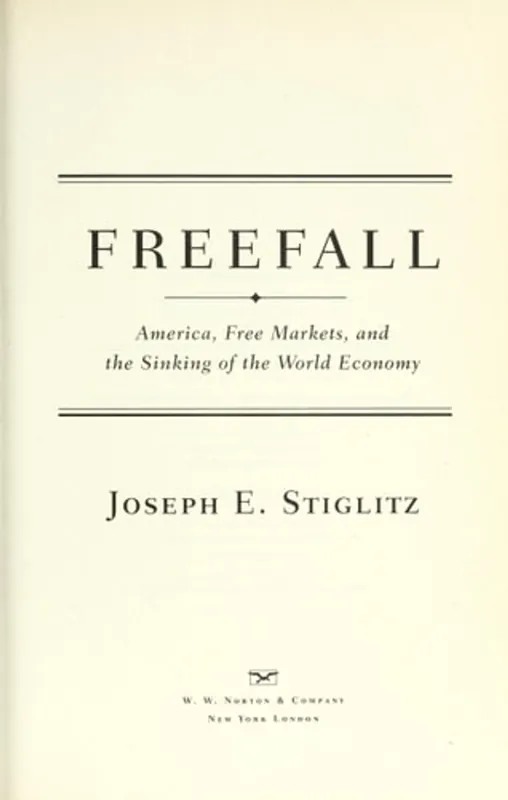 Freefall - Joseph E. Stiglitz Exclusieve Aanbieding