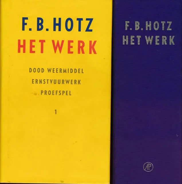 Het werk set 2 delen in cassette - F.B. Hotz Op = Op