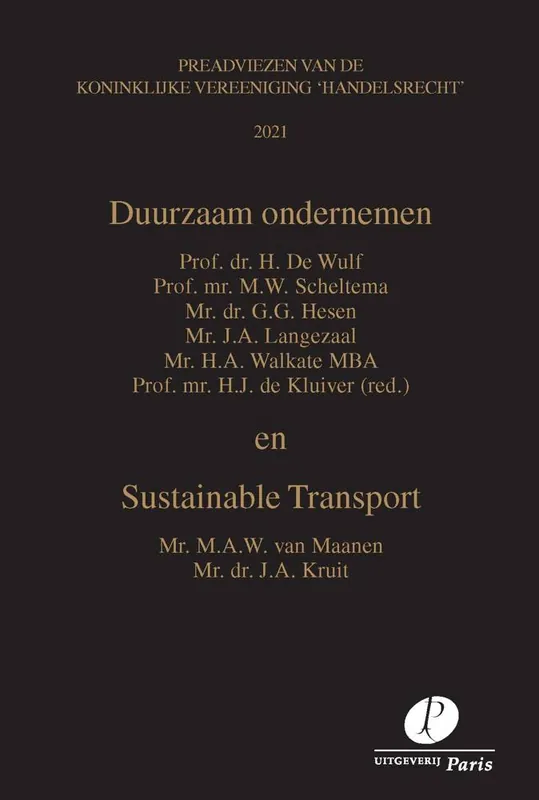 Duurzaam ondernemen en Sustainable Transport / Druk 1 Flitsaanbieding