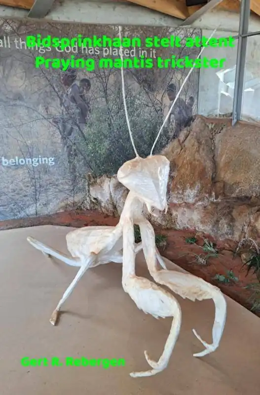 Bestel Nu Bidsprinkhaan stelt attent - Praying mantis trickster / Druk 1