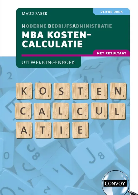 Merkproduct MBA Kostencalculatie met resultaat / Druk 5
