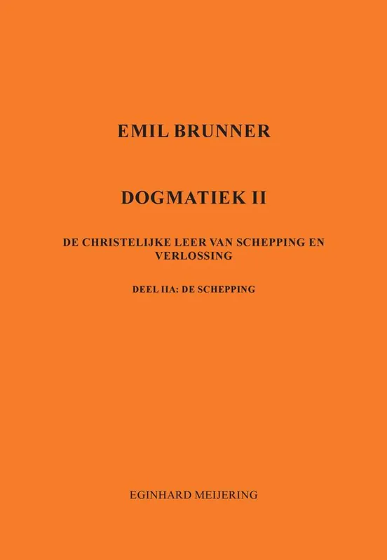 Emil Brunner / Druk 1 Snelle Levering