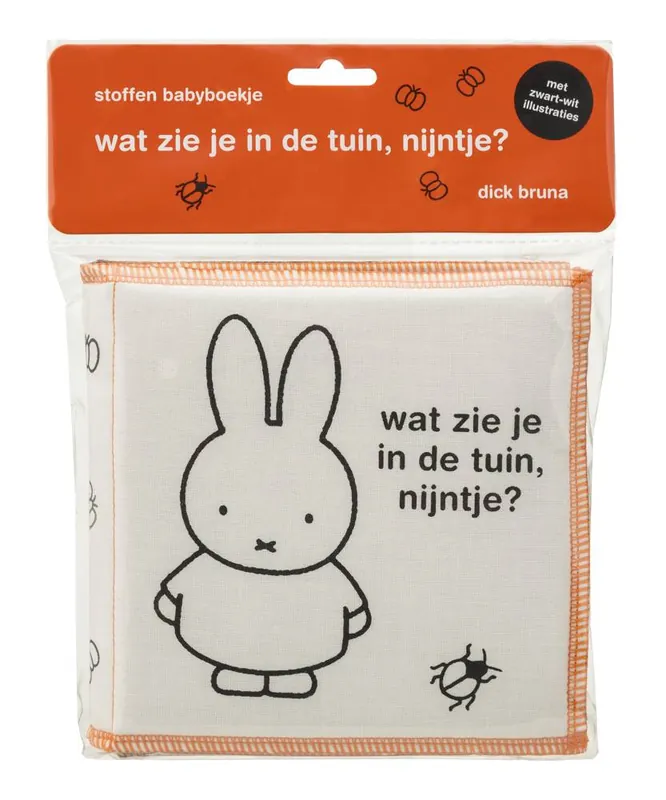 Bestel Nu stoffen babyboekje, wat zie je in de tuin, nijntje? / Druk 1
