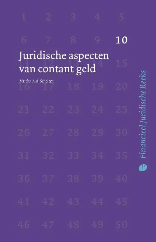 Juridische aspecten van contant geld / Druk 1 Koop Online