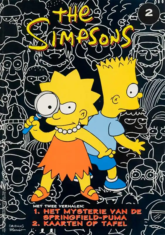 1 )Het mysterie van de Springfield-puma 2 ) Kaarten op tafel - Matt Groening Op = Op
