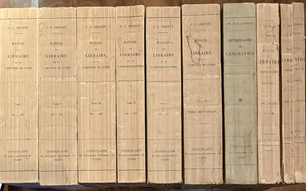 Aanbieding Manuel du Libraire et de L'amateur de Livres - Brunet, Jacques-Charles