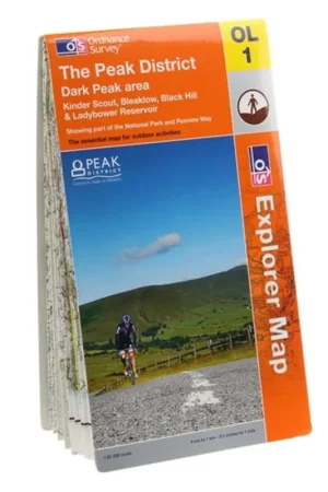 **PEAK DISTRICT-DARK PEAK AREA (OUTDOOR LEISURE) - Ordnance Survey Gratis Retour