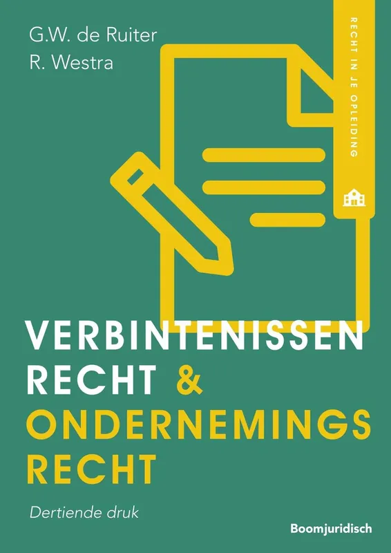 Verbintenissenrecht & ondernemingsrecht - R. Westra; G.W. de Ruiter Koopje
