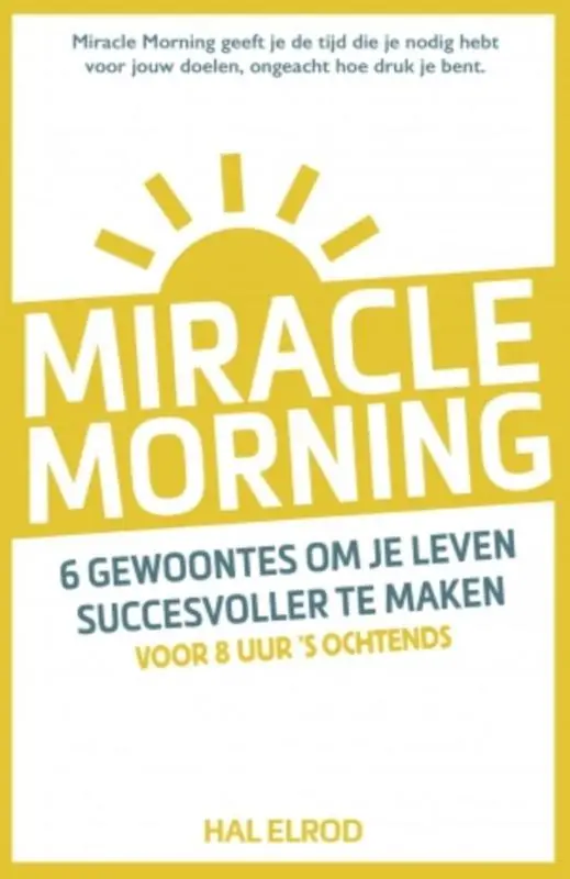 Direct Beschikbaar Miracle Morning - Hal Elrod
