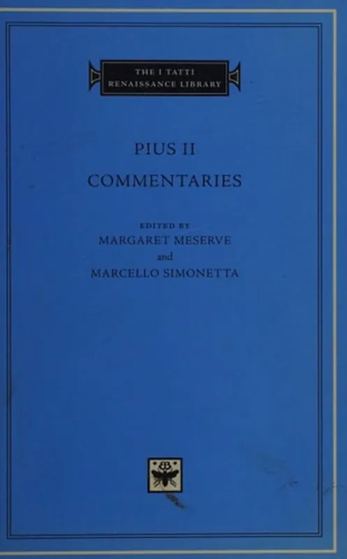 Commentaries ITRL. Books I-II. - Papa Pius (II.) Gecertificeerd