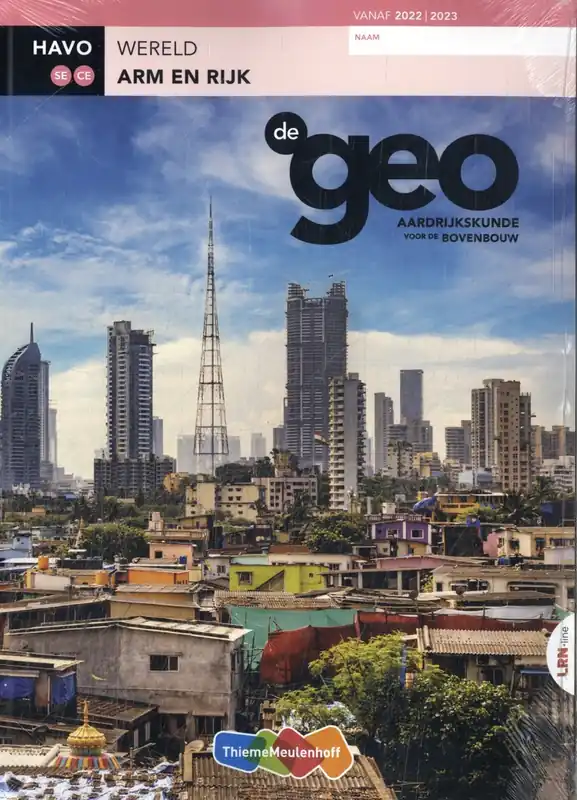 De Geo LRN-line (CE 2024) boek havo Arm en rijk Aanbieding