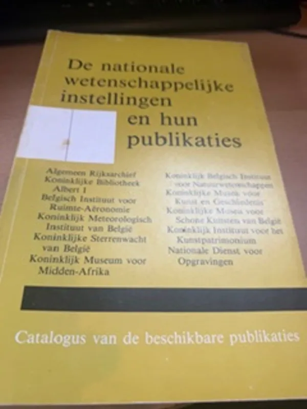 Nationale wetensch instellingen en publikaties - Red Betrouwbaar