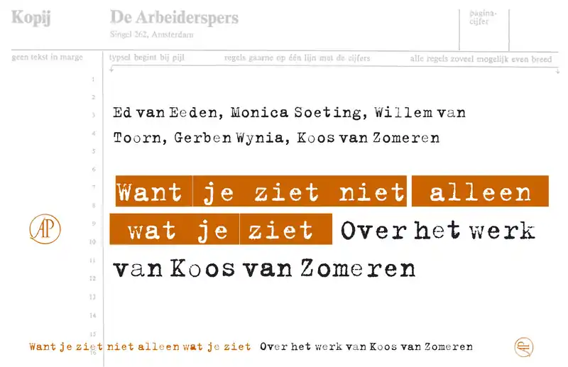 Finale Uitverkoop Want je ziet niet alleen wat je ziet - Onbekende auteur