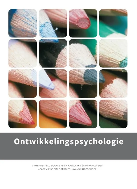 Ontwikkelingspsychologie, custom editie Avans Den Bosch - Sabien Kavelaars; Mario Claeijs Alleen Vandaag