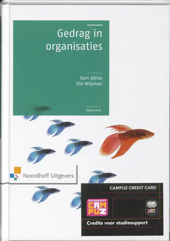 Gedrag in organisaties - G. Alblas; E. Wijsman Nu Kopen
