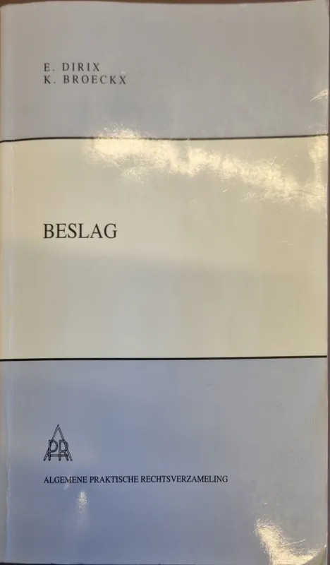Beslag - E. Dirix; K. Broeckx Betrouwbaar