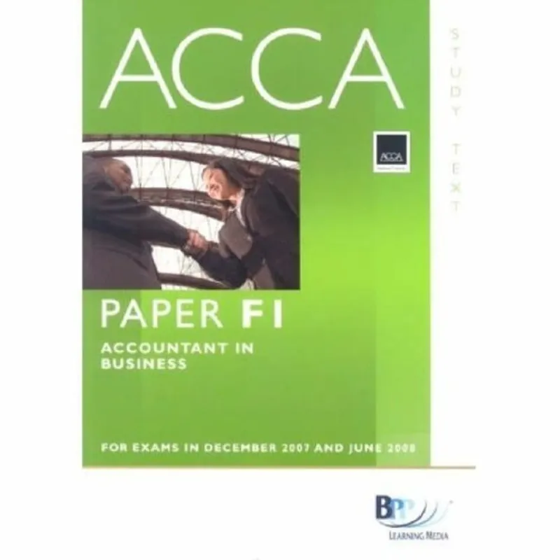 ACCA Association of Chartered Certified Accountants Accountant in Business - Bpp Learning Media Staff Koop Online