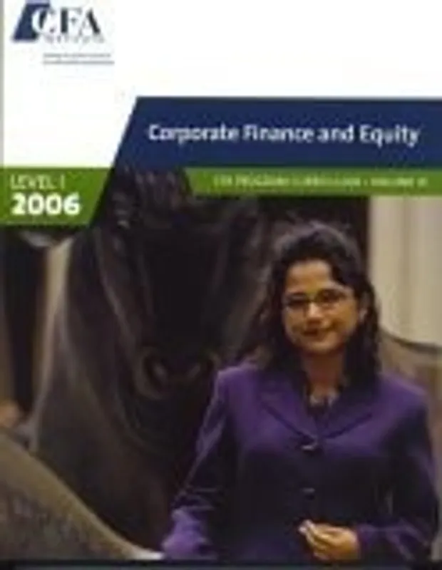 Merkproduct CFA Program Curriculum - Level I - CFA Institute