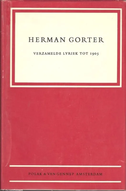 Lage Prijs Herman Gorter - verzamelde lyriek 1 - Gorter