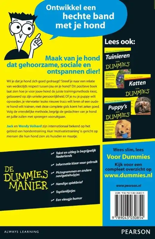 Dagaanbieding Honden opvoeden en trainen voor dummies - Jack Volhard; Wendy Volhard