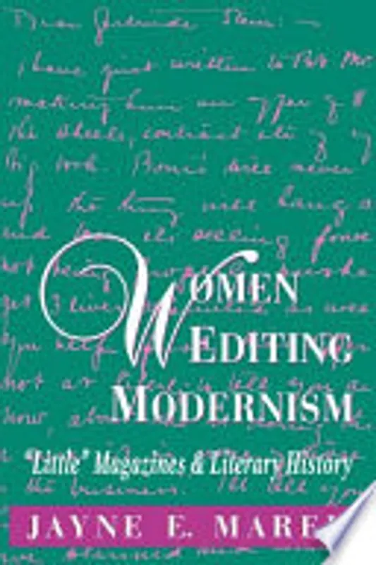 Beperkte Voorraad Women Editing Modernism - Jayne E. Marek