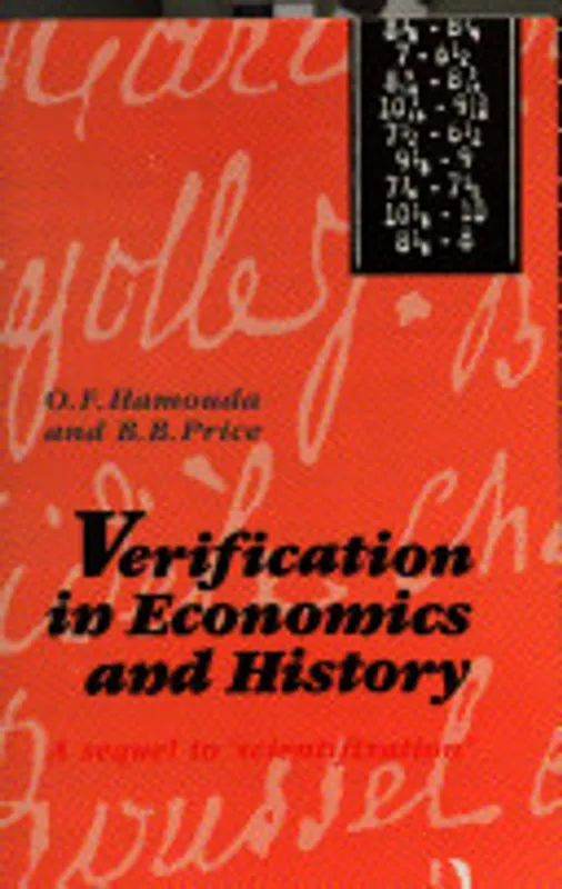 Shop Nu Verification in Economics and History - O. F. Hamouda, Betsey Barker Price