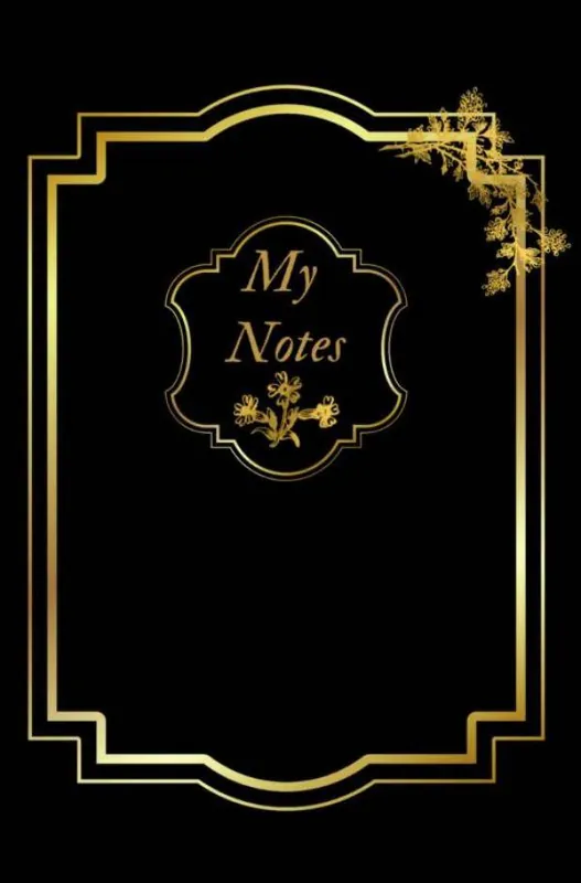 Express Levering Notitieboek - Cadeau voor man - Cadeau voor vrouw - hardcover - Notitieboekje - Schrijfblok - Notebook - Goude - Zwart - my notes 6 / 1st Edition