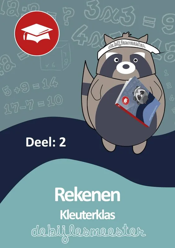 Laatste Versie De Bijlesmeester Kleuterklas Rekenen - Deel 2 Oefenboek / Druk 1