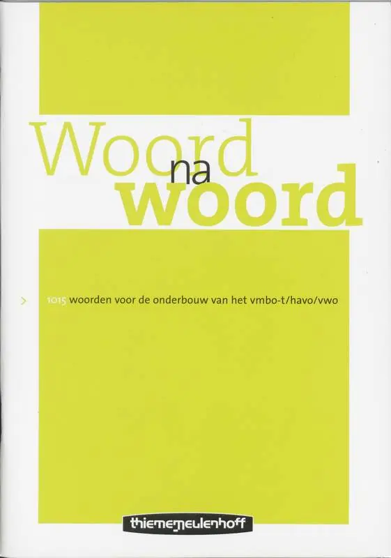 Fabrieksprijs Woord na woord / Druk 2
