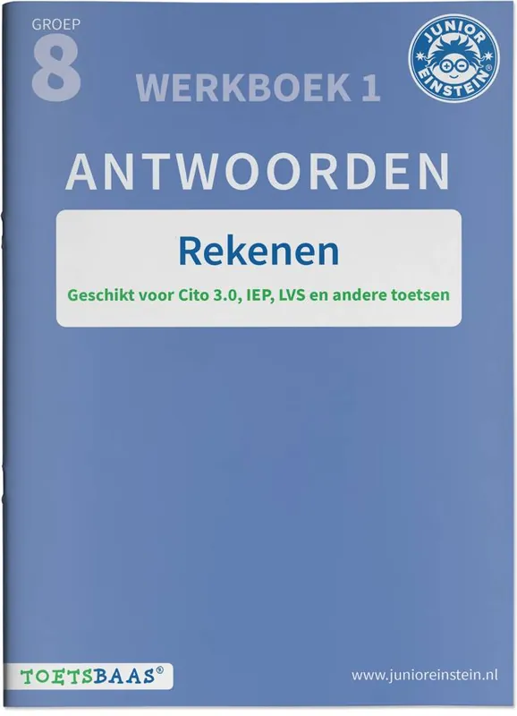 Rekenen antwoordenboek 1 groep 8 Werkboek 1 / Druk 1 Premium