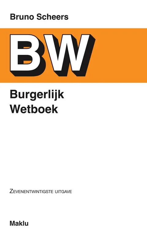 Burgerlijk Wetboek / Druk 27 Aanbieding