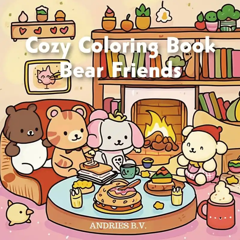 Cozy Coloring Book - Bear Friends / 1st Edition Bestseller