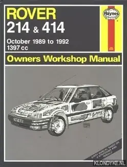 Actieprijs Haynes Owners Workshop Manual: Rover 214 & 414 October 1989 to 1992, 1397cc - Coombs, Mark
