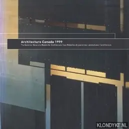Architecture Canada 1999 - Baniassad, Essy Bestseller